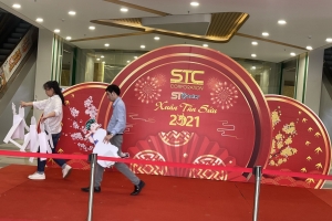 THI CÔNG BACKDROP SỰ KIỆN TRƯNG BÀY TẾT 