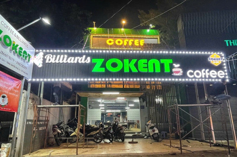 Thi công bảng hiệu chữ nổi